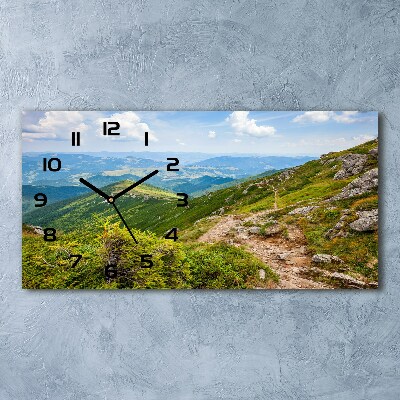 Horloge horizontale Collines verdoyantes