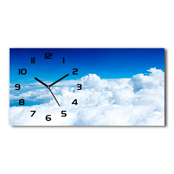 Horloge rectangulaire horizontale Nuages vus du ciel