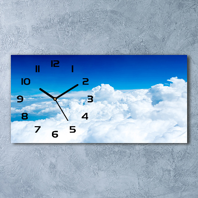 Horloge rectangulaire horizontale Nuages vus du ciel