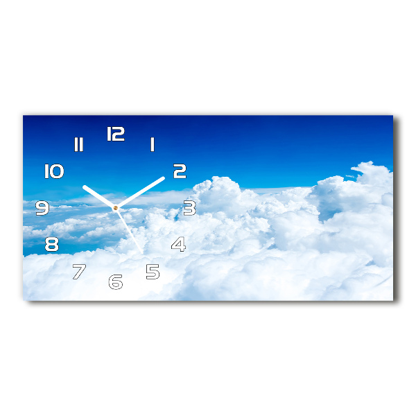 Horloge rectangulaire horizontale Nuages vus du ciel