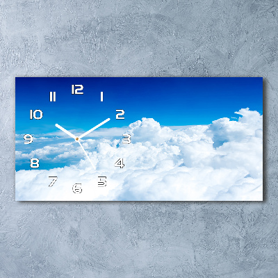 Horloge rectangulaire horizontale Nuages vus du ciel