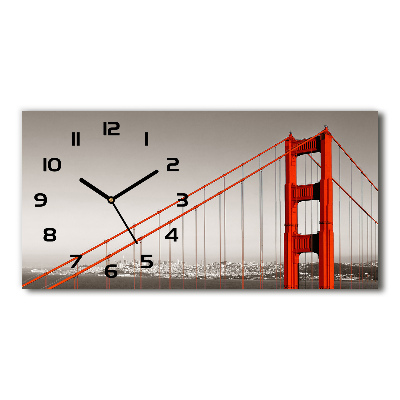 Horloge rectangulaire horizontale Pont de San Francisco