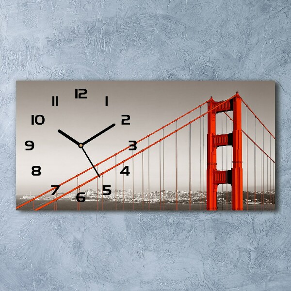 Horloge rectangulaire horizontale Pont de San Francisco