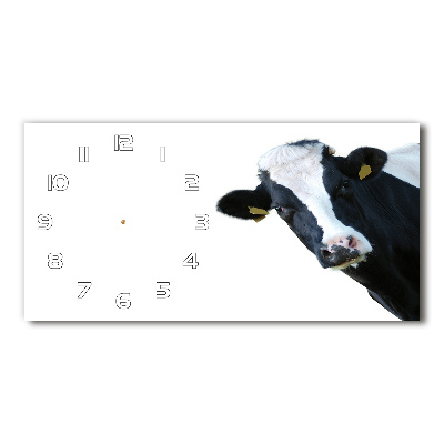 Horloge rectangulaire horizontale Vache