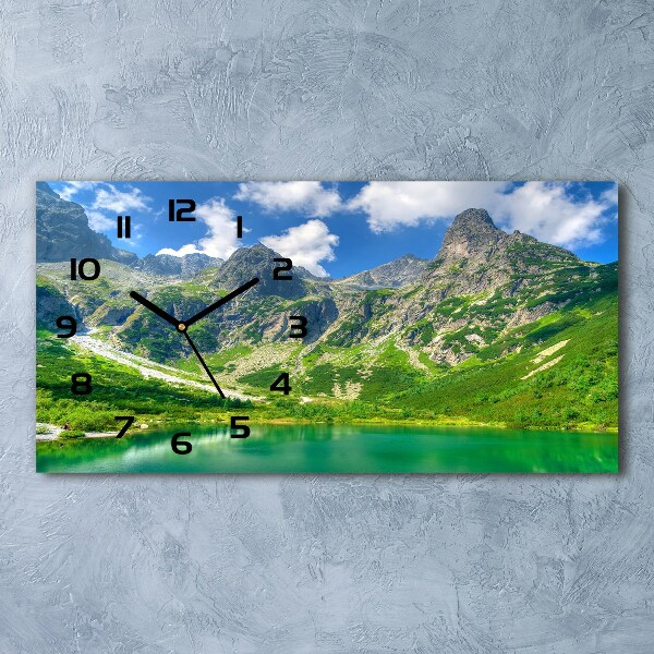 Horloge horizontale Lac dans les montagnes