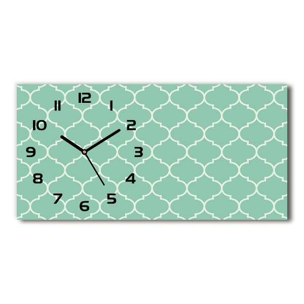 Horloge rectangulaire horizontale Fond marocain