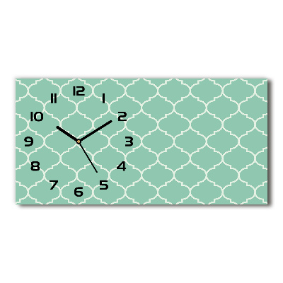 Horloge rectangulaire horizontale Fond marocain