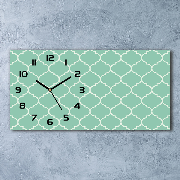 Horloge rectangulaire horizontale Fond marocain