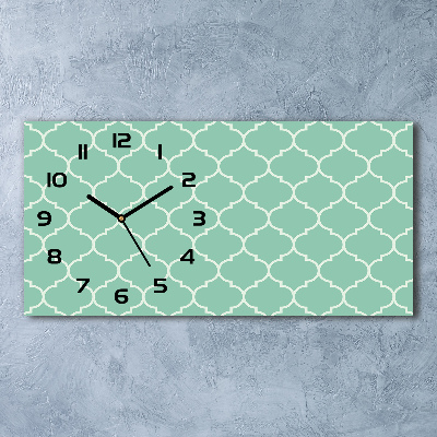 Horloge rectangulaire horizontale Fond marocain