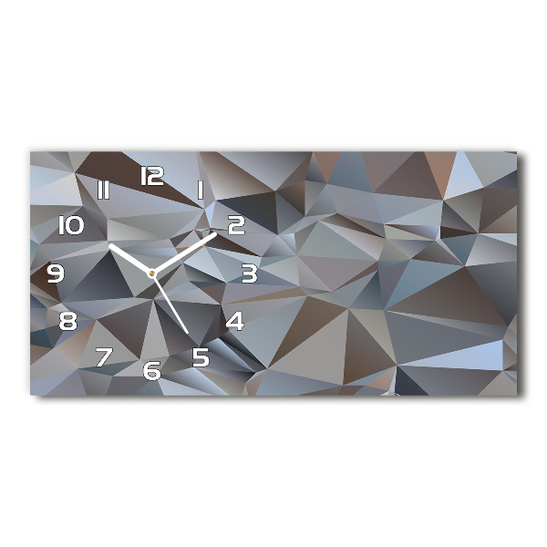 Horloge rectangulaire horizontale Triangles abstraits
