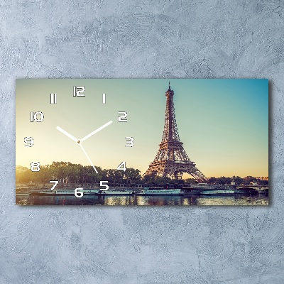 Horloge rectangulaire horizontale Tour Eiffel Paris