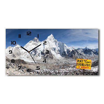 Horloge rectangulaire horizontale Mont Everest