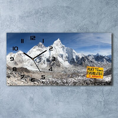 Horloge rectangulaire horizontale Mont Everest