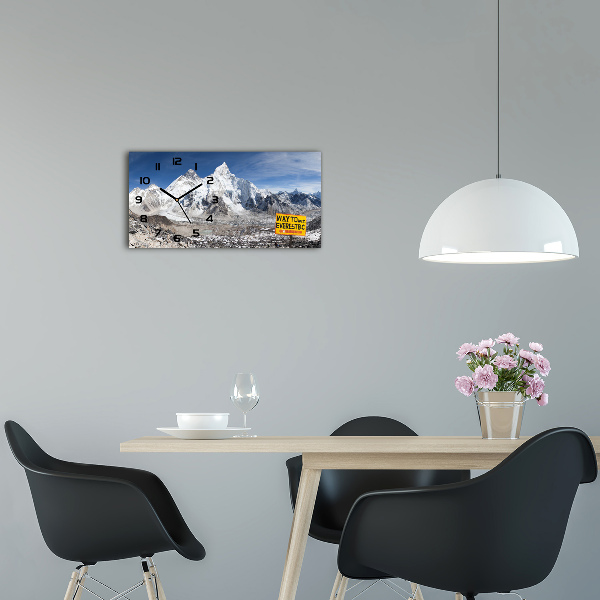 Horloge rectangulaire horizontale Mont Everest