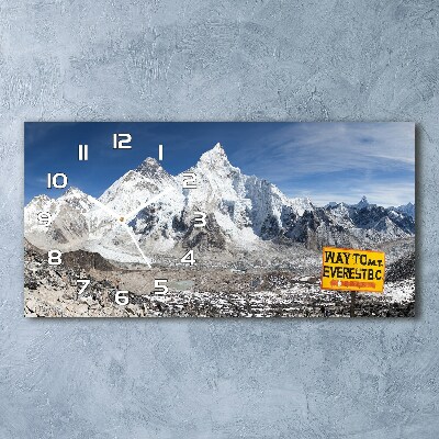 Horloge rectangulaire horizontale Mont Everest