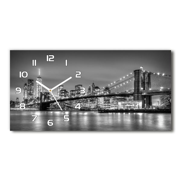 Horloge murale horizontale Pont de Brooklyn