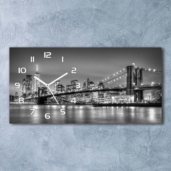 Horloge murale horizontale Pont de Brooklyn