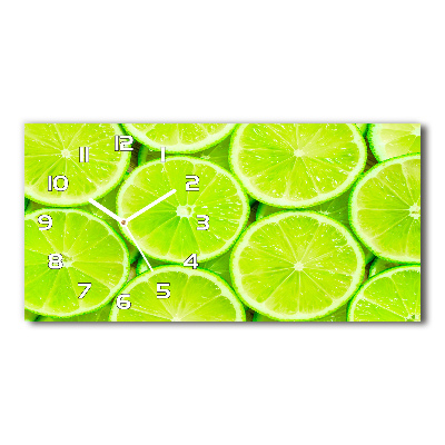 Horloge murale horizontale Citrons verts