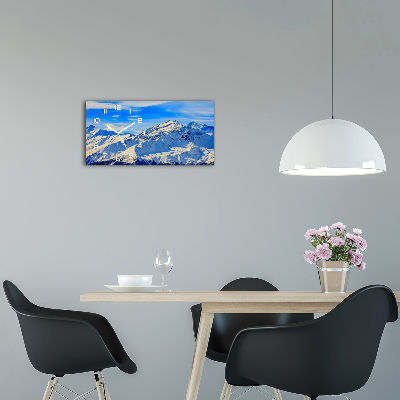 Horloge horizontale Alpes en hiver