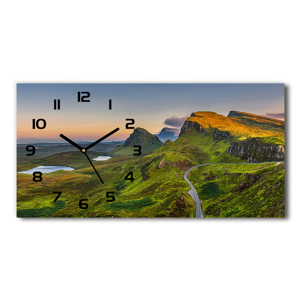 Horloge rectangulaire horizontale Collines d'Écosse