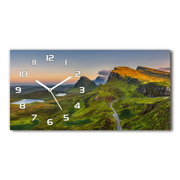 Horloge rectangulaire horizontale Collines d'Écosse