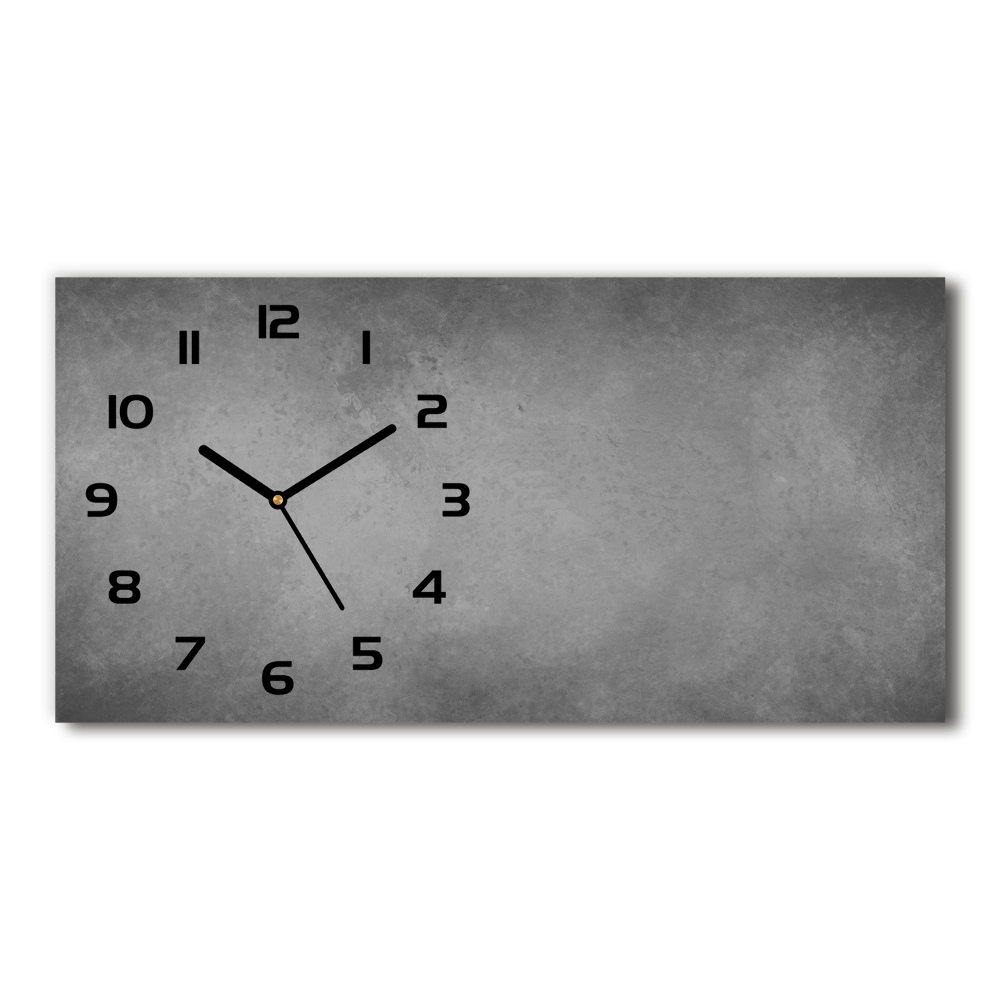 Horloge rectangulaire horizontale Fond en béton