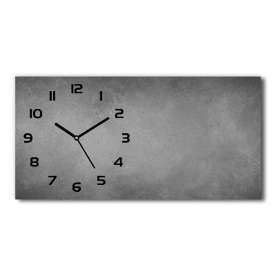 Horloge rectangulaire horizontale Fond en béton