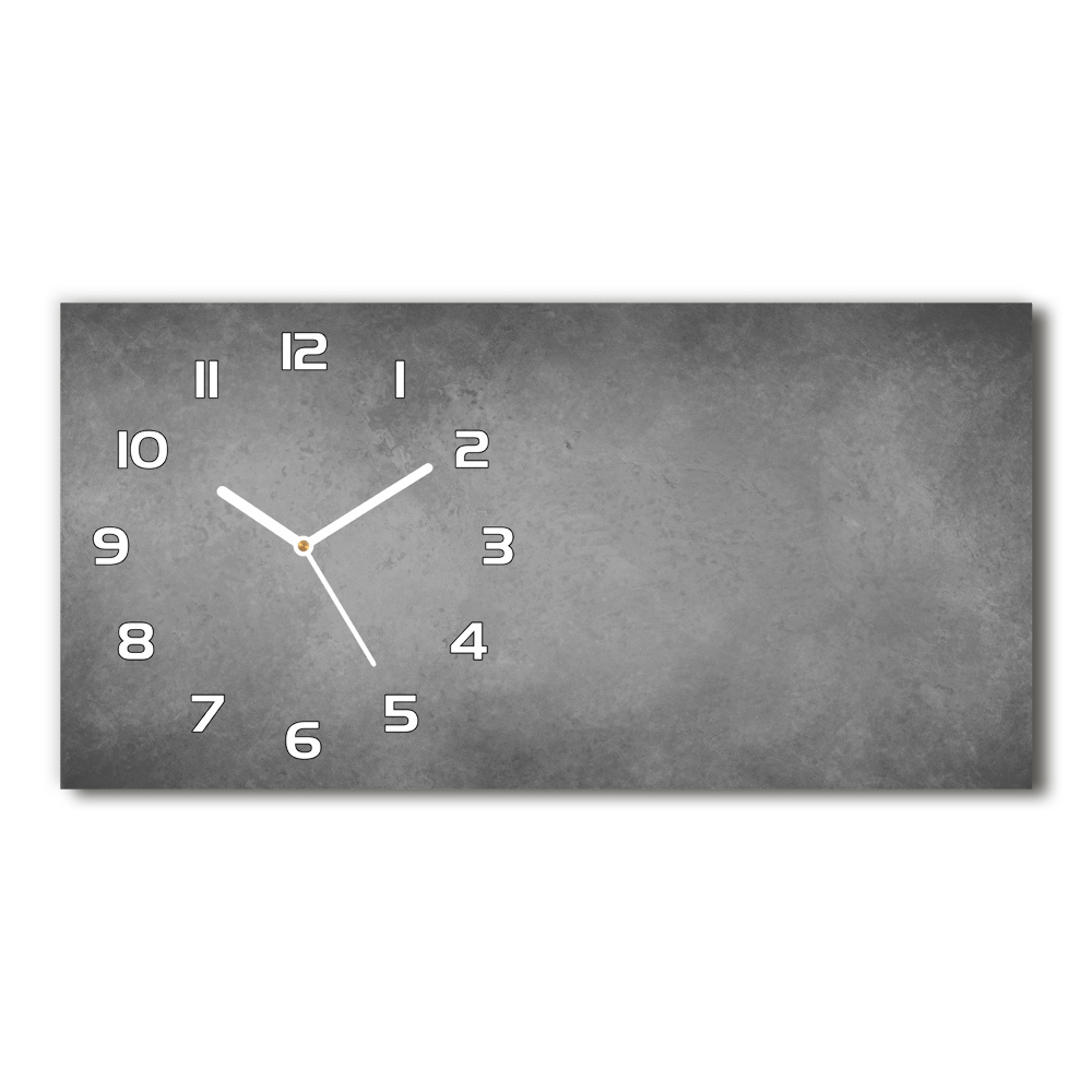 Horloge rectangulaire horizontale Fond en béton