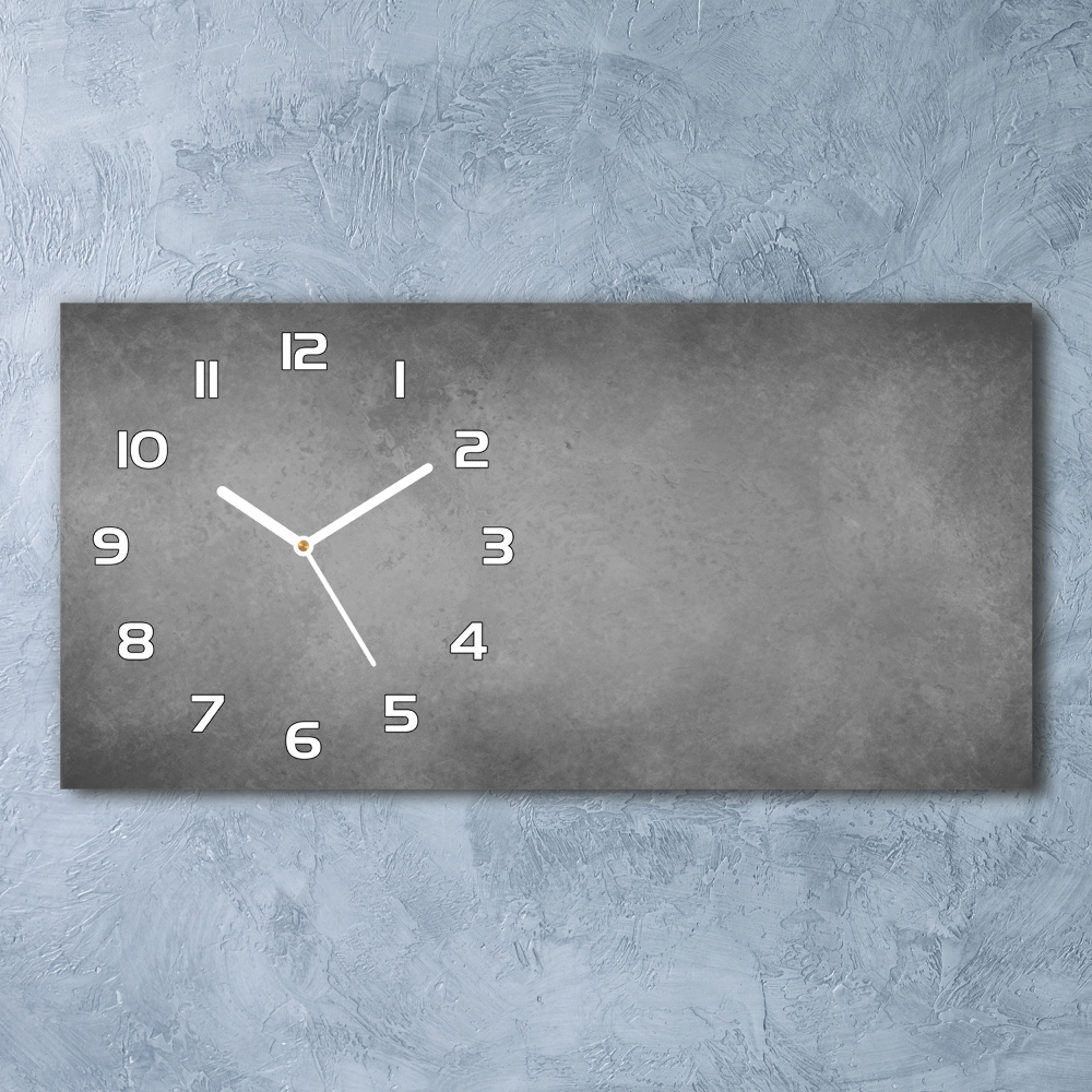 Horloge rectangulaire horizontale Fond en béton