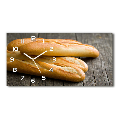 Horloge horizontale en verre Baguettes