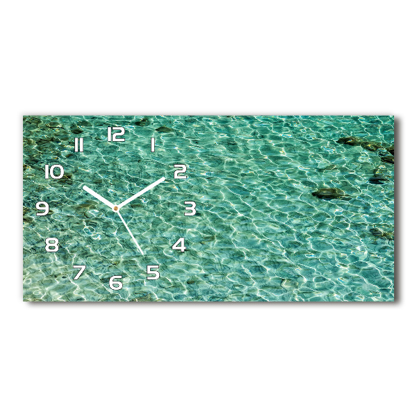 Horloge rectangulaire horizontale Eau claire