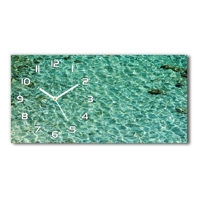 Horloge rectangulaire horizontale Eau claire