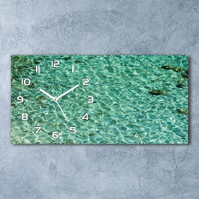 Horloge rectangulaire horizontale Eau claire