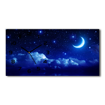 Horloge rectangulaire horizontale Ciel nocturne