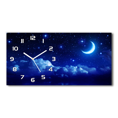 Horloge rectangulaire horizontale Ciel nocturne