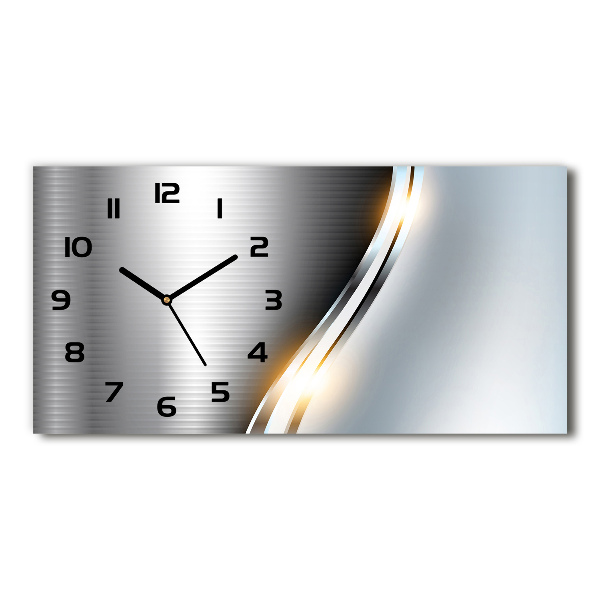 Horloge horizontale Abstraction de métal