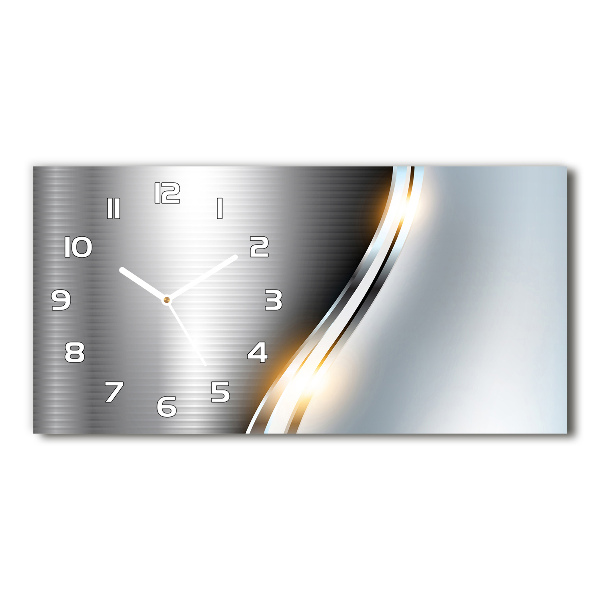 Horloge horizontale Abstraction de métal