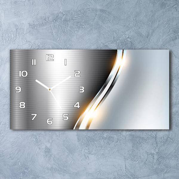 Horloge horizontale Abstraction de métal
