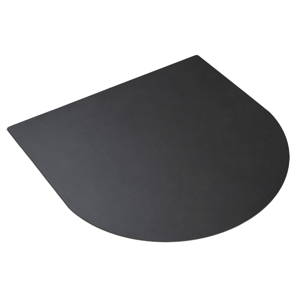 Protection sol sous barbecue Demi-ovale 100x100 cm