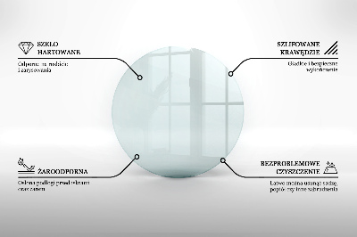 Verre sous poêle à bois rond transparent