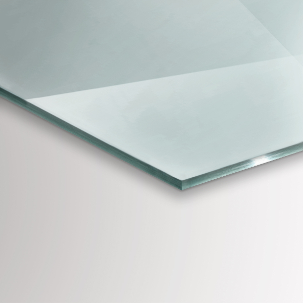 Plaque verre devant cheminée hexagonal transparent