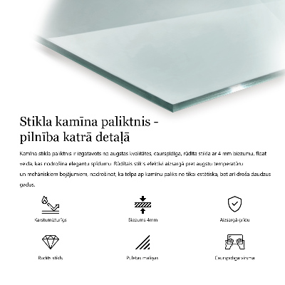 Plaque verre devant cheminée hexagonal transparent