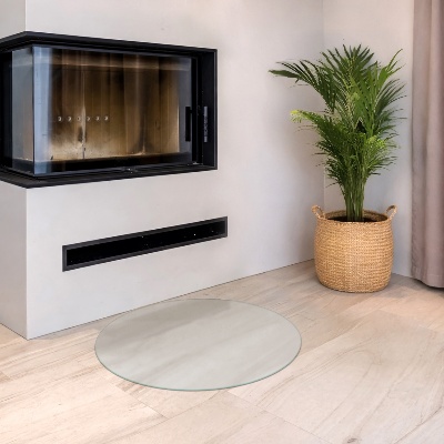 Plaque pour poêle à bois rond À effet optique verre dépoli