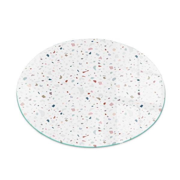 Plaque de sol ronde en verre cheminée Formes miniatures