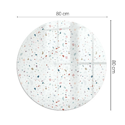 Plaque de sol ronde en verre cheminée Formes miniatures