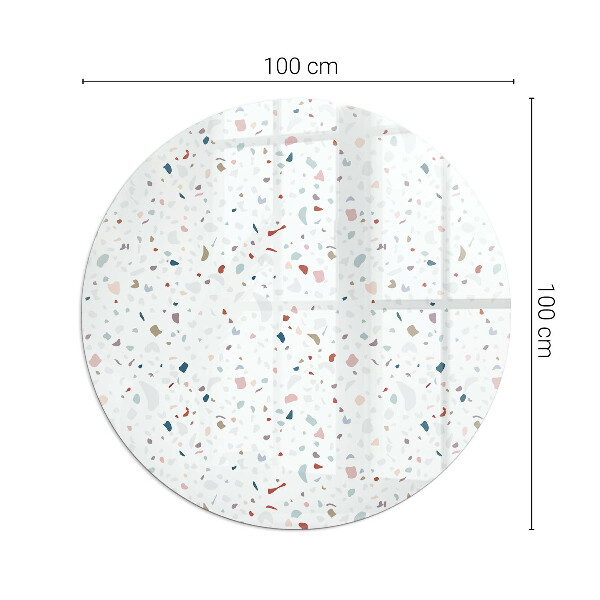 Plaque de sol ronde en verre cheminée Formes miniatures