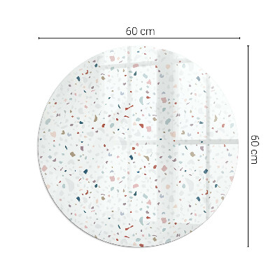 Plaque de sol ronde en verre cheminée Formes miniatures