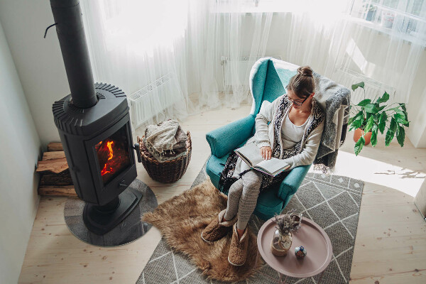 Plaque ronde en verre pour poêle Modèle de structure brute