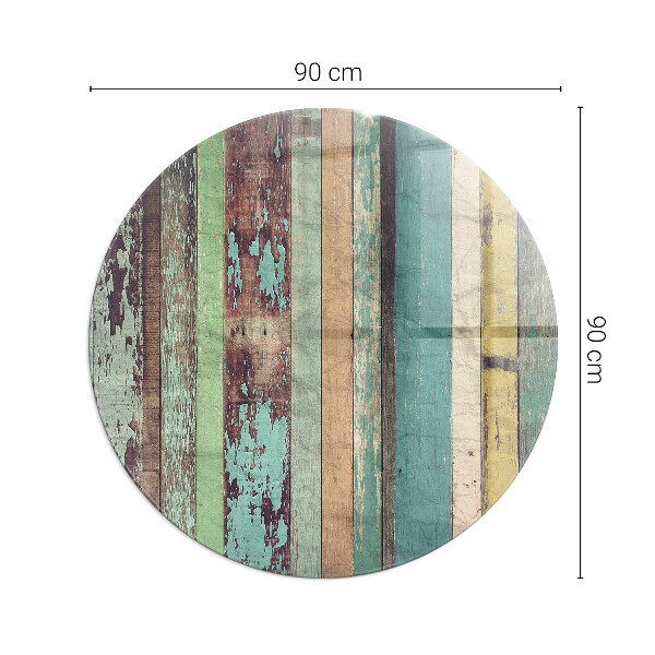 Plaque ronde en verre pour poêle Couleurs du tableau dans différentes tonalités