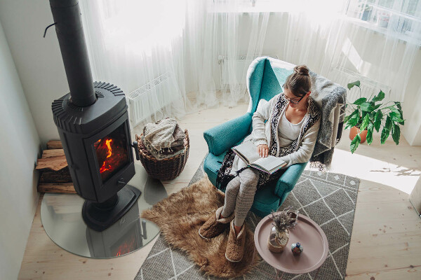 Plaque de sol ronde en verre cheminée Couleur gris-vert